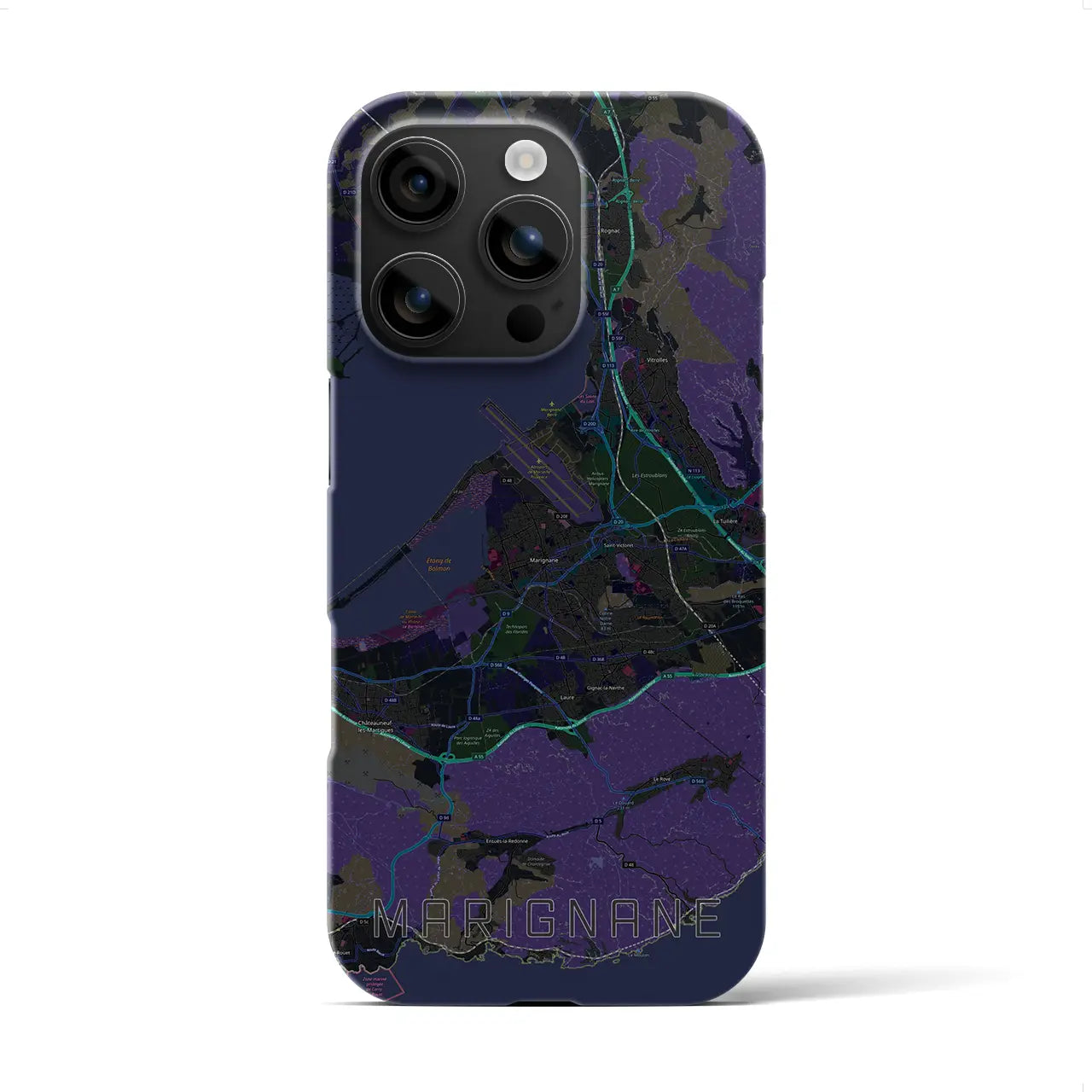 【マリニャーヌ(フランス)】地図柄iPhoneケース(バックカバータイプ)