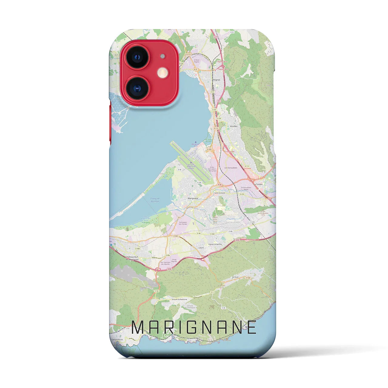 【マリニャーヌ(フランス)】地図柄iPhoneケース(バックカバータイプ)