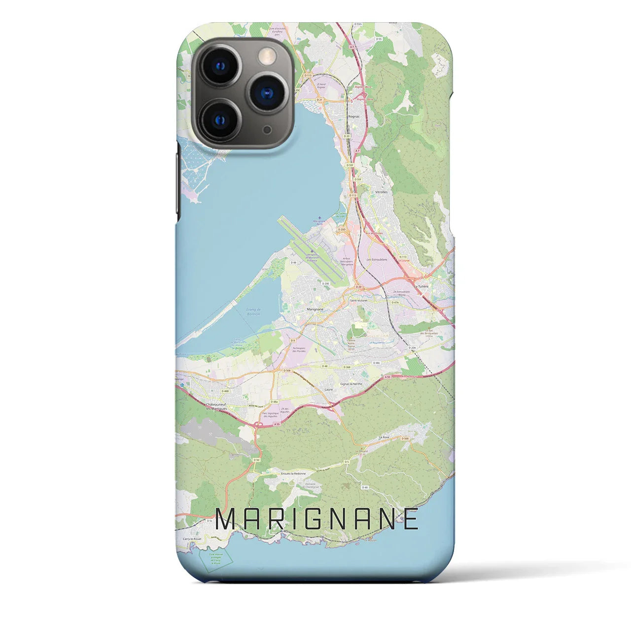 【マリニャーヌ(フランス)】地図柄iPhoneケース(バックカバータイプ)