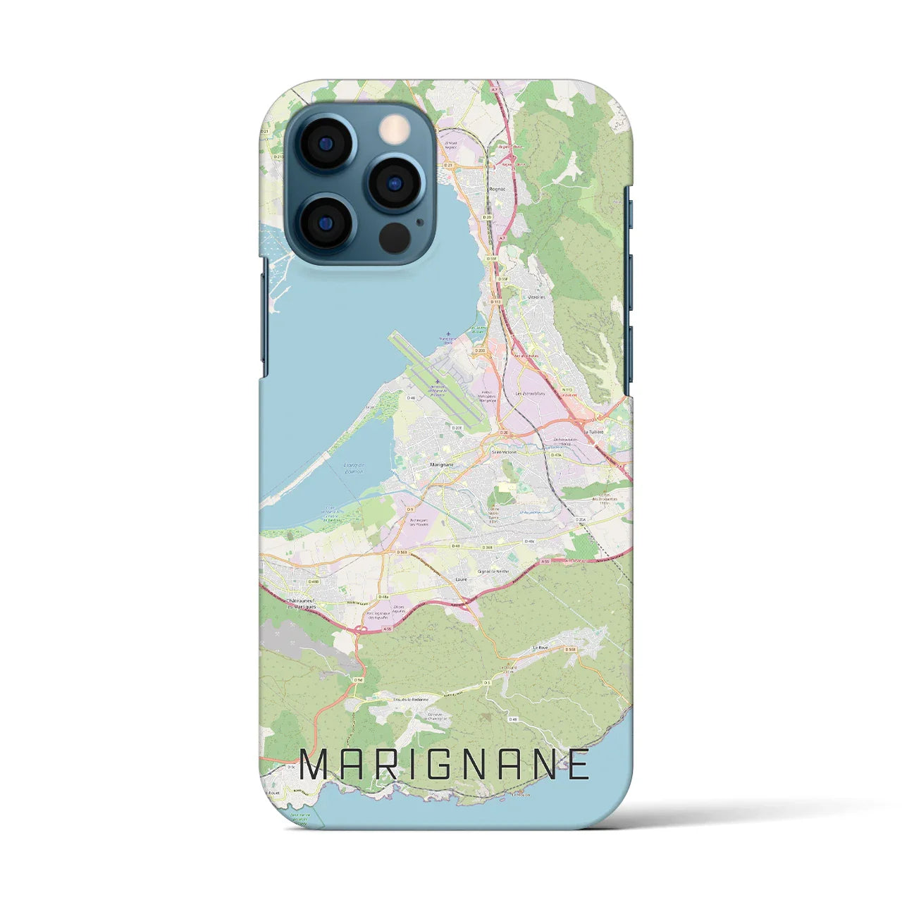 【マリニャーヌ(フランス)】地図柄iPhoneケース(バックカバータイプ)