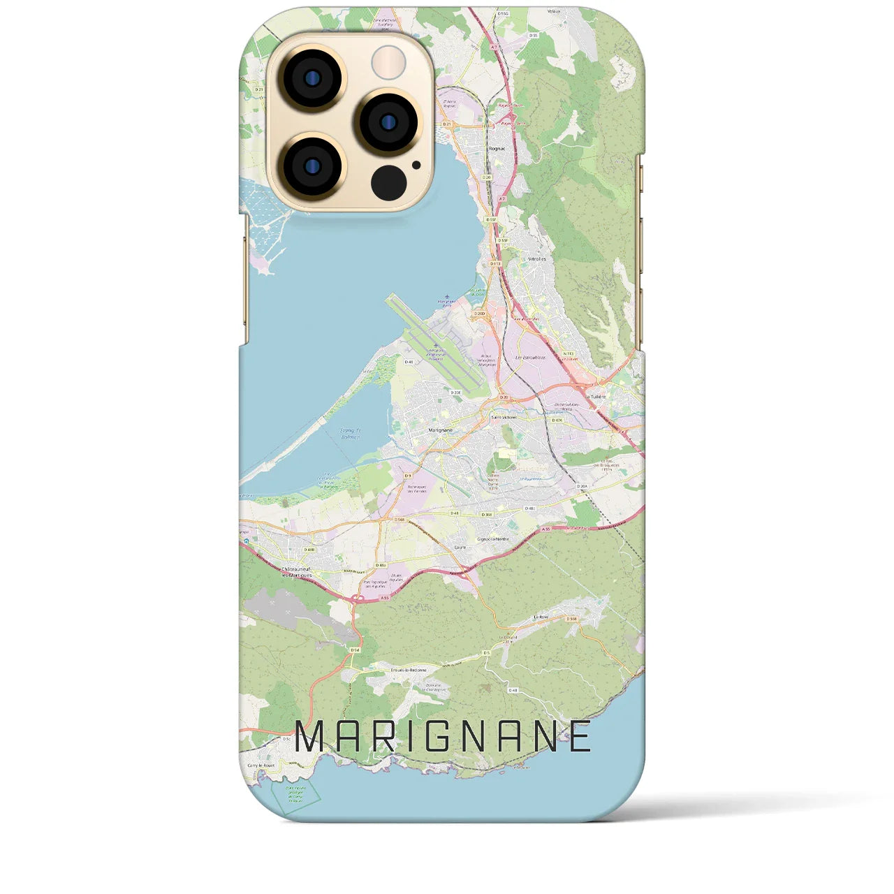 【マリニャーヌ(フランス)】地図柄iPhoneケース(バックカバータイプ)