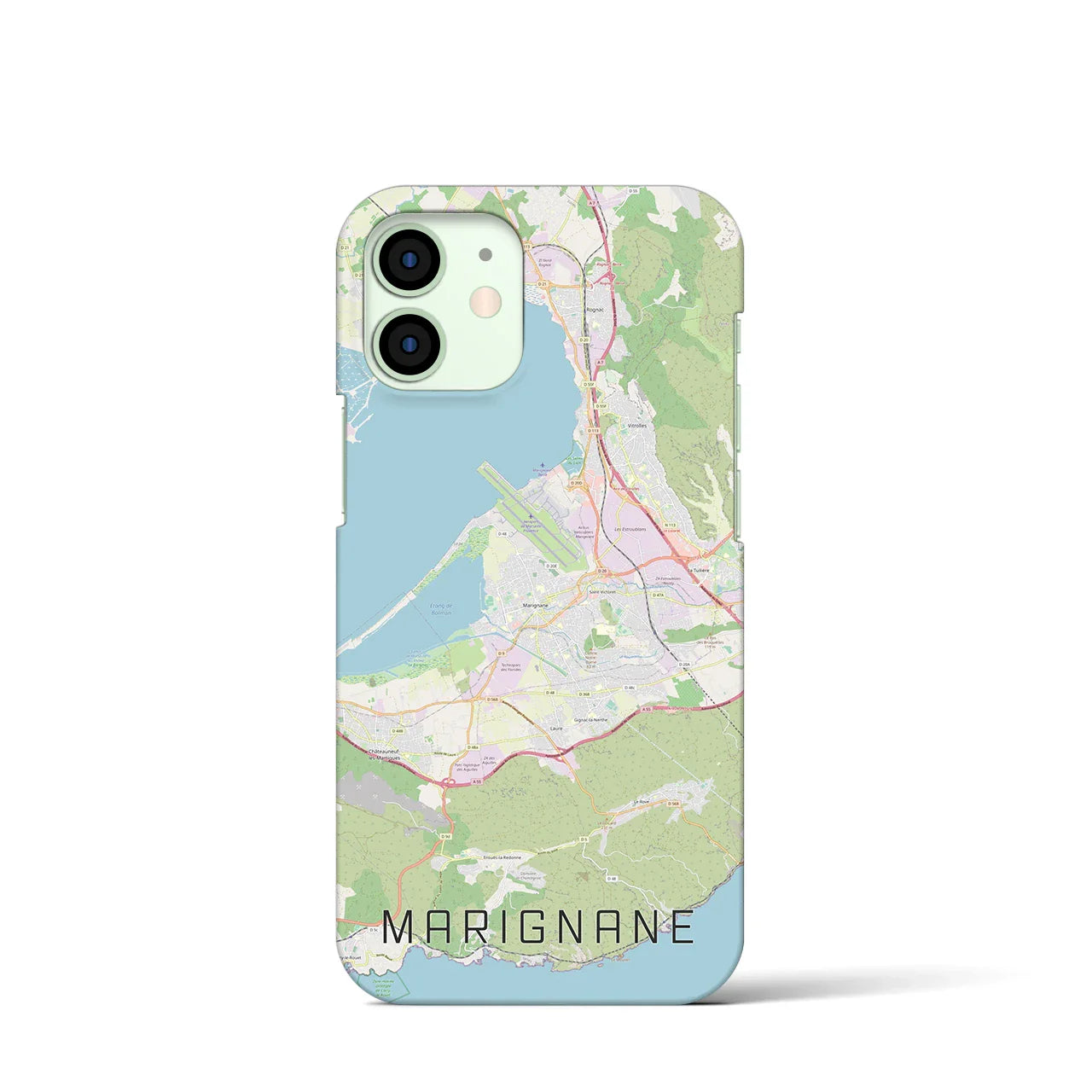 【マリニャーヌ(フランス)】地図柄iPhoneケース(バックカバータイプ)