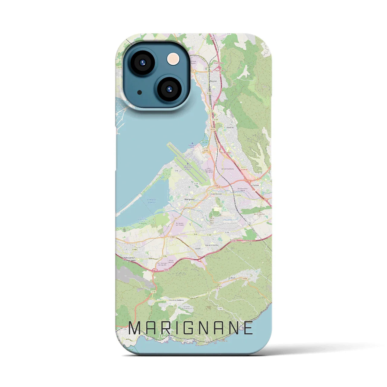 【マリニャーヌ(フランス)】地図柄iPhoneケース(バックカバータイプ)