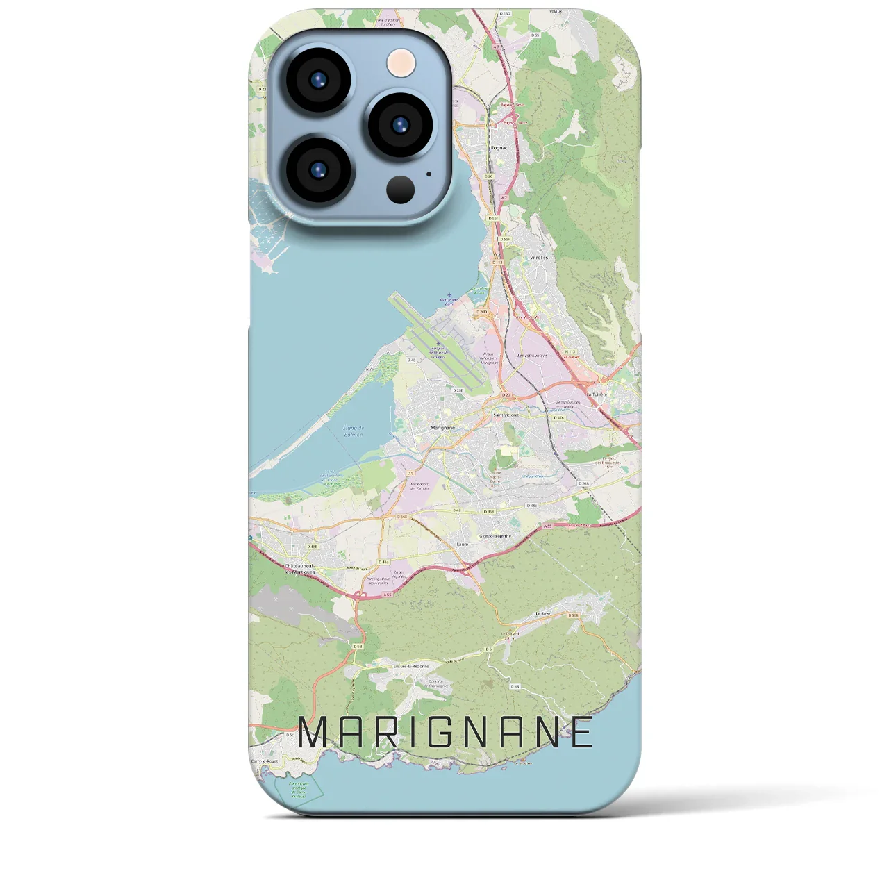 【マリニャーヌ(フランス)】地図柄iPhoneケース(バックカバータイプ)