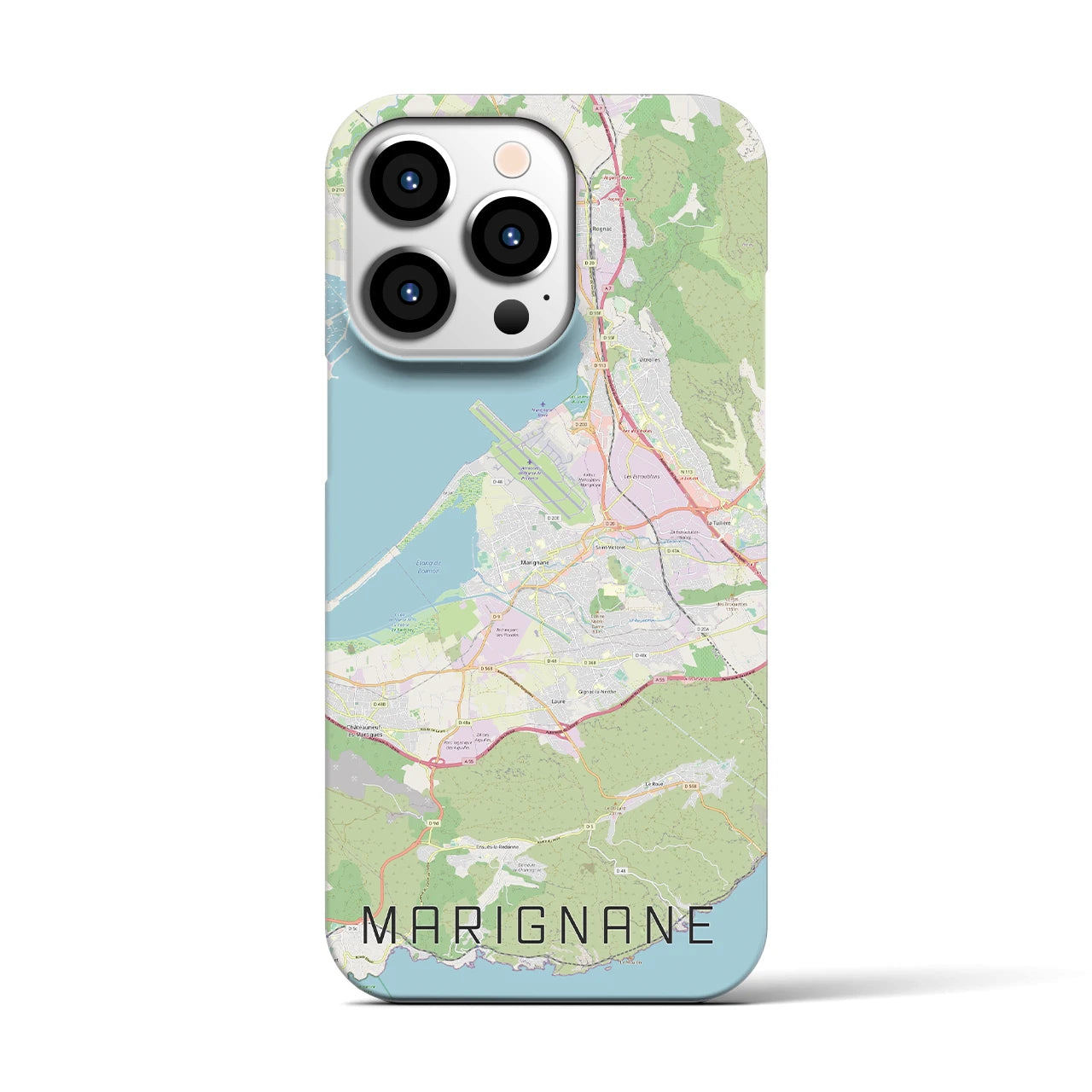 【マリニャーヌ(フランス)】地図柄iPhoneケース(バックカバータイプ)
