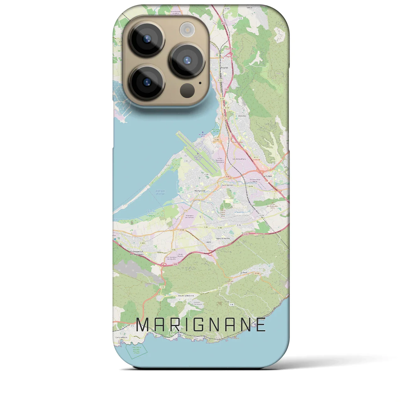 【マリニャーヌ(フランス)】地図柄iPhoneケース(バックカバータイプ)