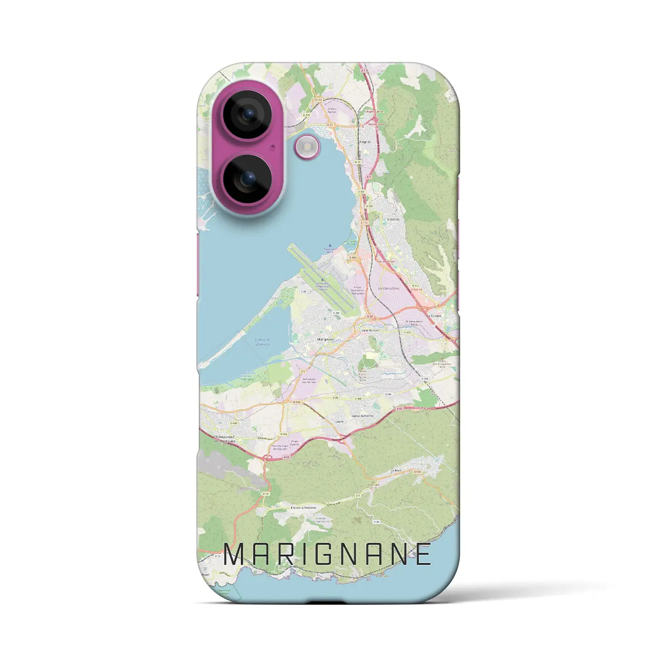 【マリニャーヌ(フランス)】地図柄iPhoneケース(バックカバータイプ)