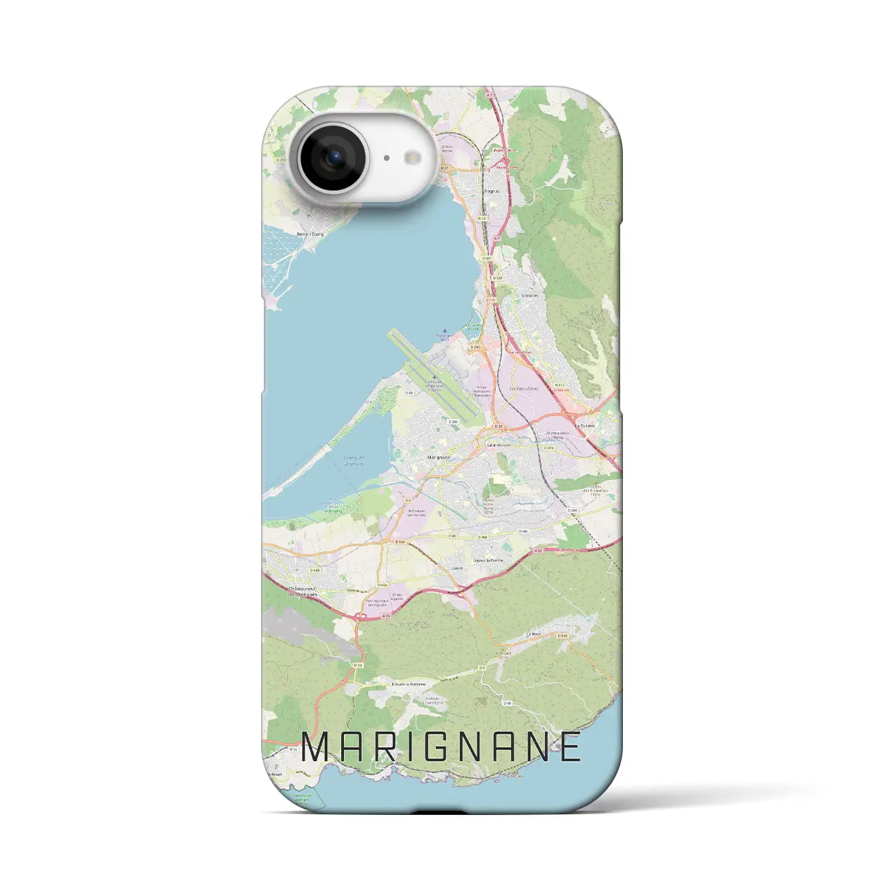 【マリニャーヌ(フランス)】地図柄iPhoneケース(バックカバータイプ)