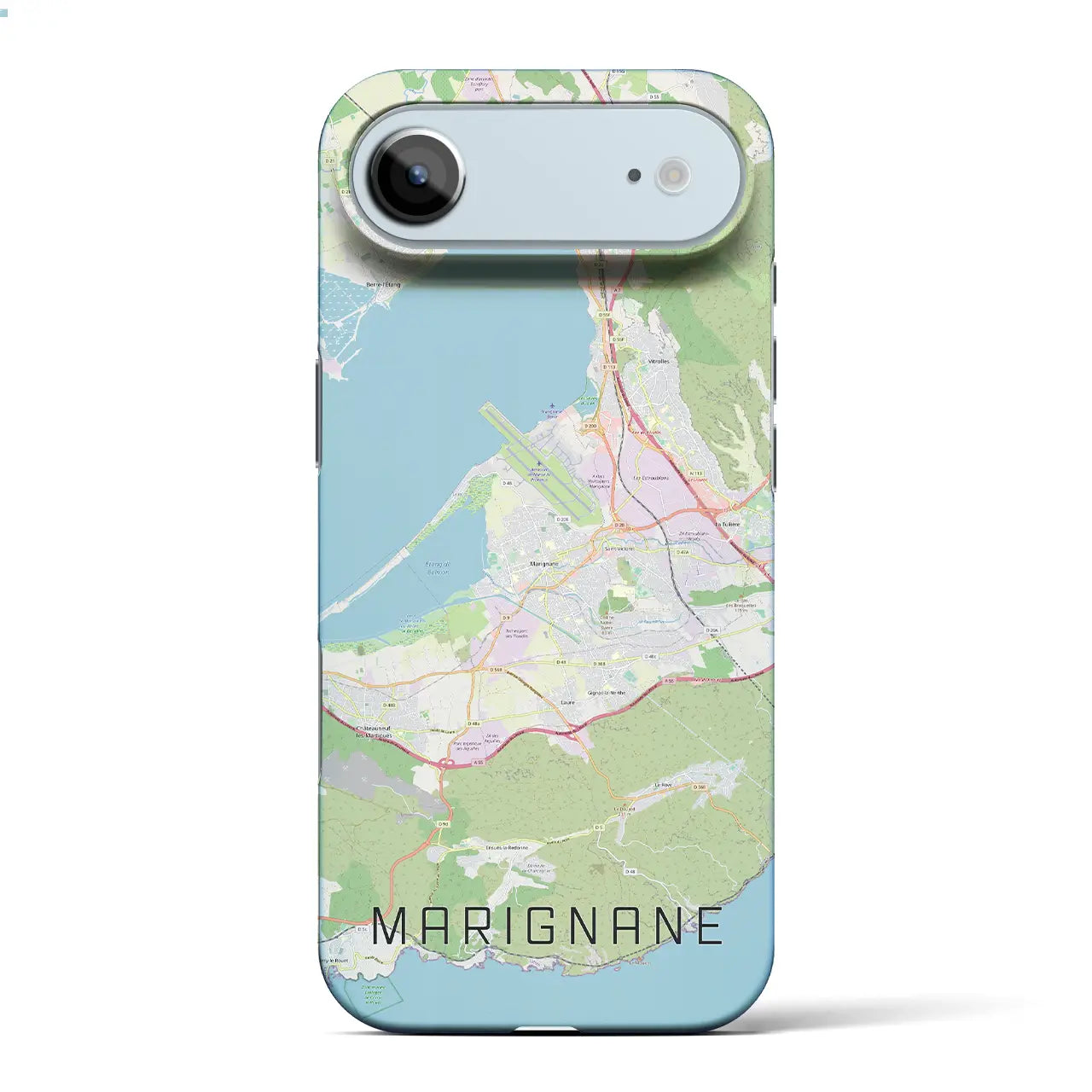 【マリニャーヌ(フランス)】地図柄iPhoneケース(バックカバータイプ)