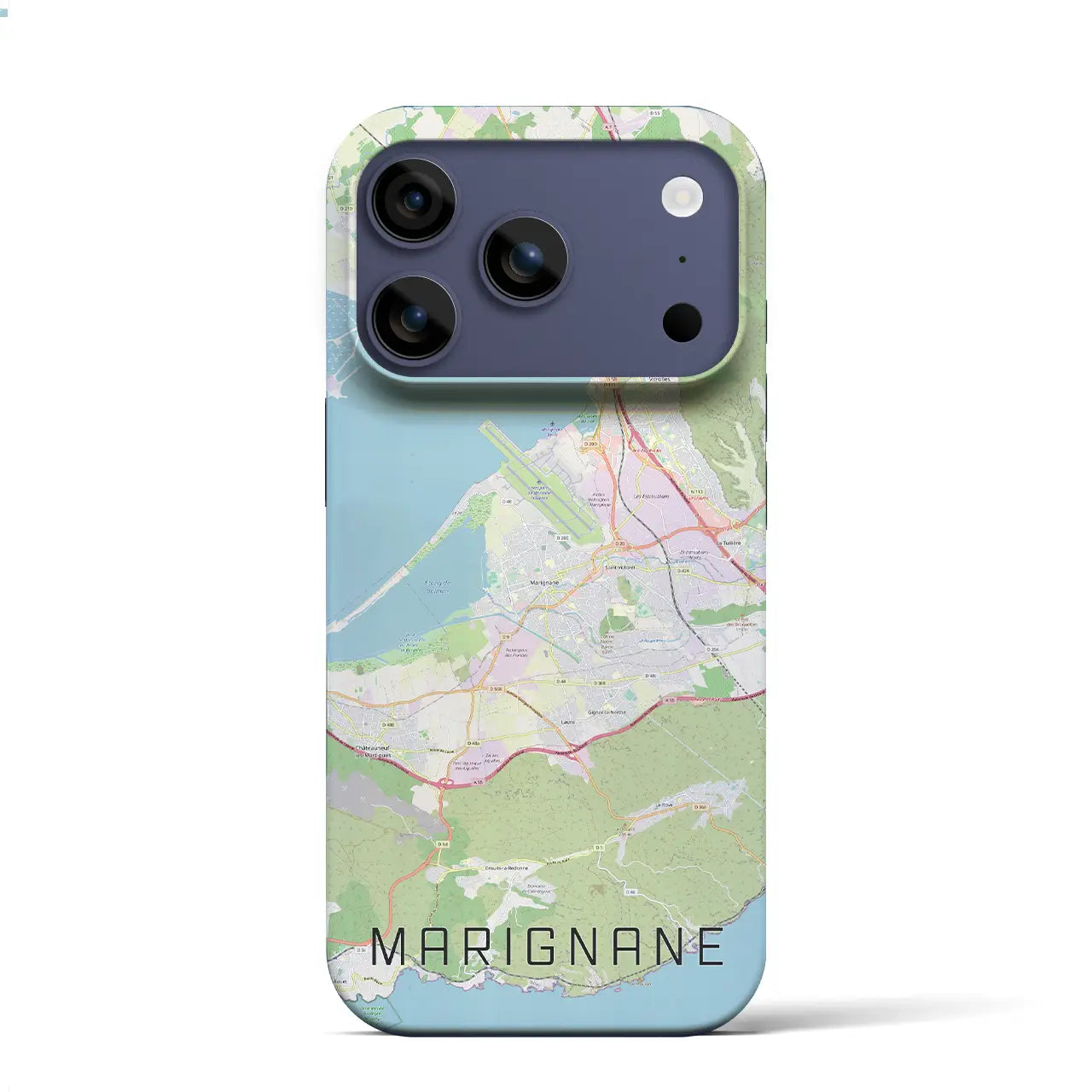【マリニャーヌ(フランス)】地図柄iPhoneケース(バックカバータイプ)