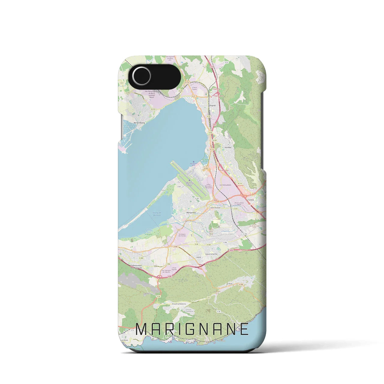 【マリニャーヌ(フランス)】地図柄iPhoneケース(バックカバータイプ)