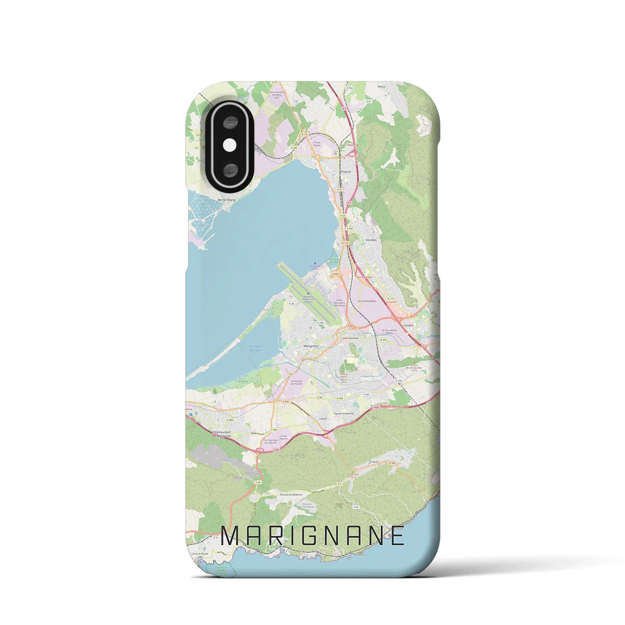 【マリニャーヌ(フランス)】地図柄iPhoneケース(バックカバータイプ)