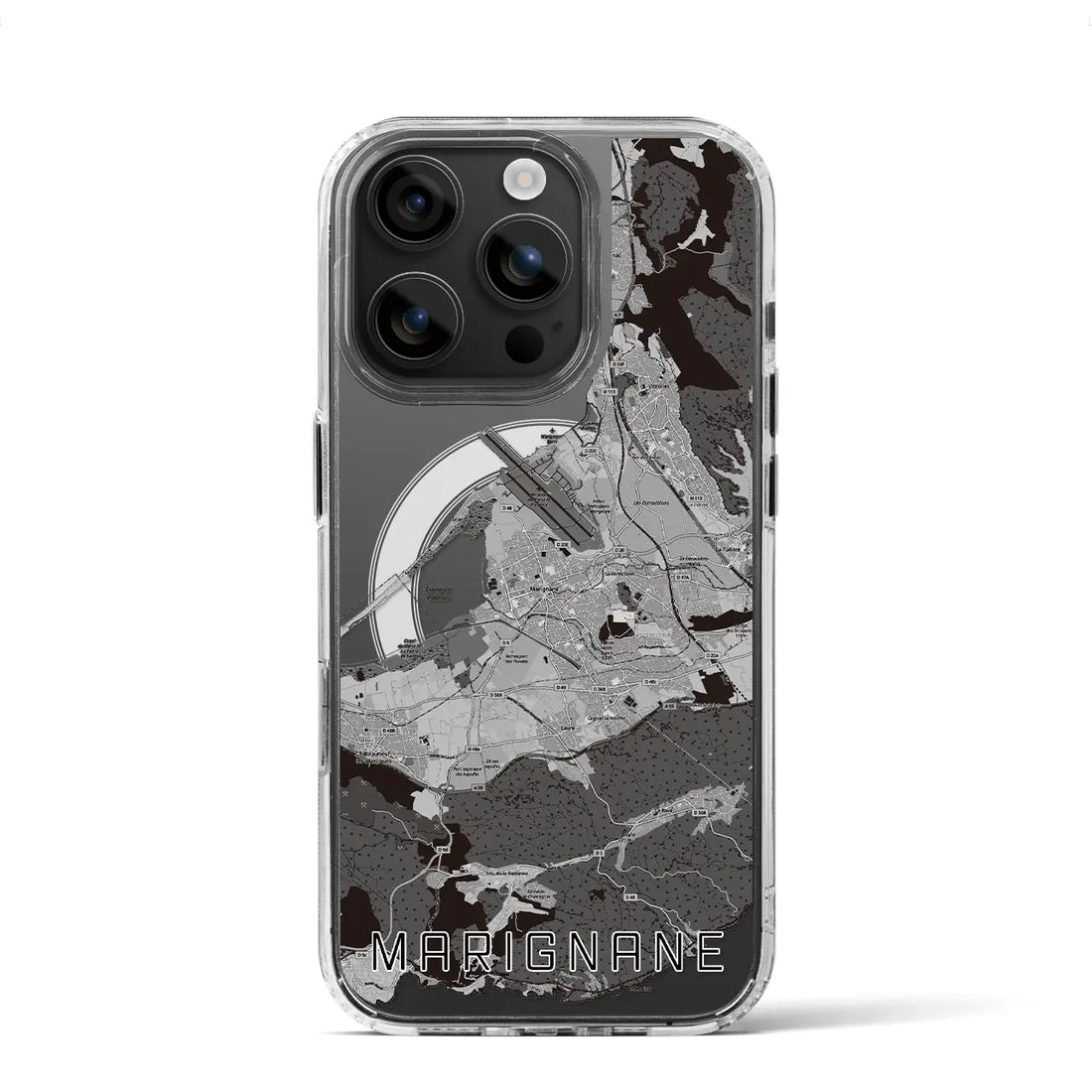 【マリニャーヌ(フランス)】地図柄iPhoneケース(MagSafeタイプ)