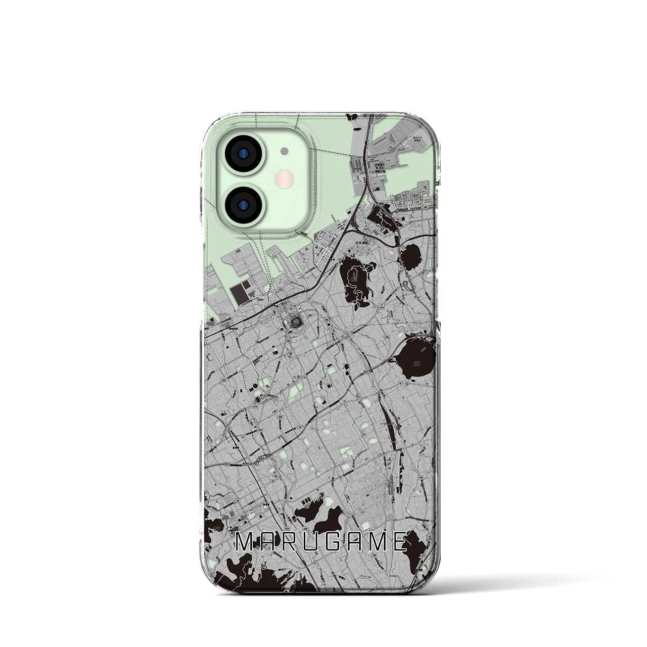 【丸亀(香川県)】地図柄iPhoneケース(クリアタイプ)