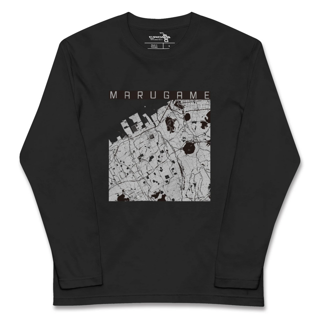 【丸亀(香川県)】地図柄ロングスリーブTシャツ