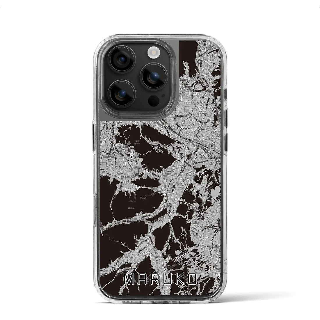 【丸子(長野県)】地図柄iPhoneケース(MagSafeタイプ)