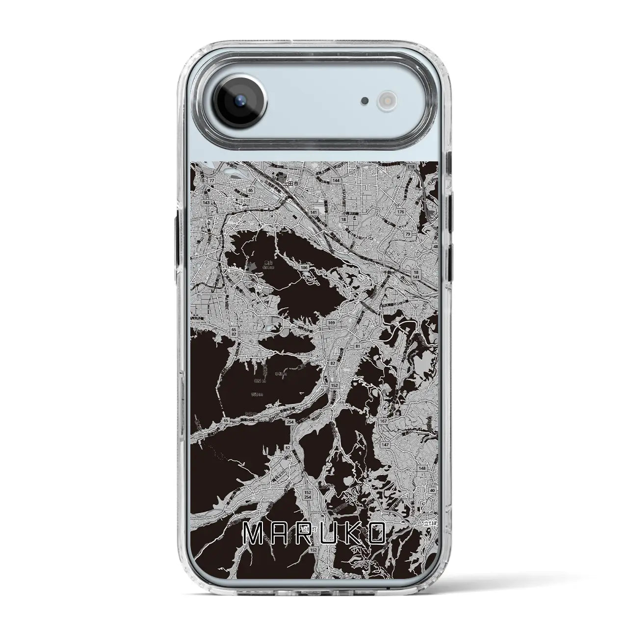 【丸子(長野県)】地図柄iPhoneケース(MagSafeタイプ)