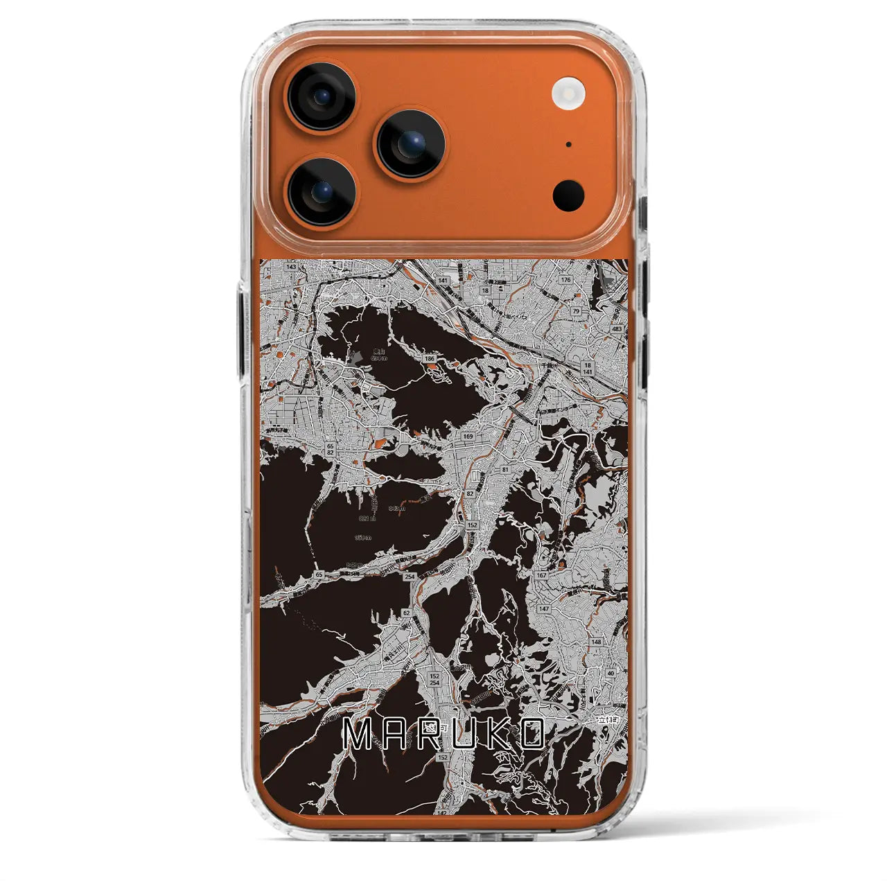 【丸子(長野県)】地図柄iPhoneケース(MagSafeタイプ)