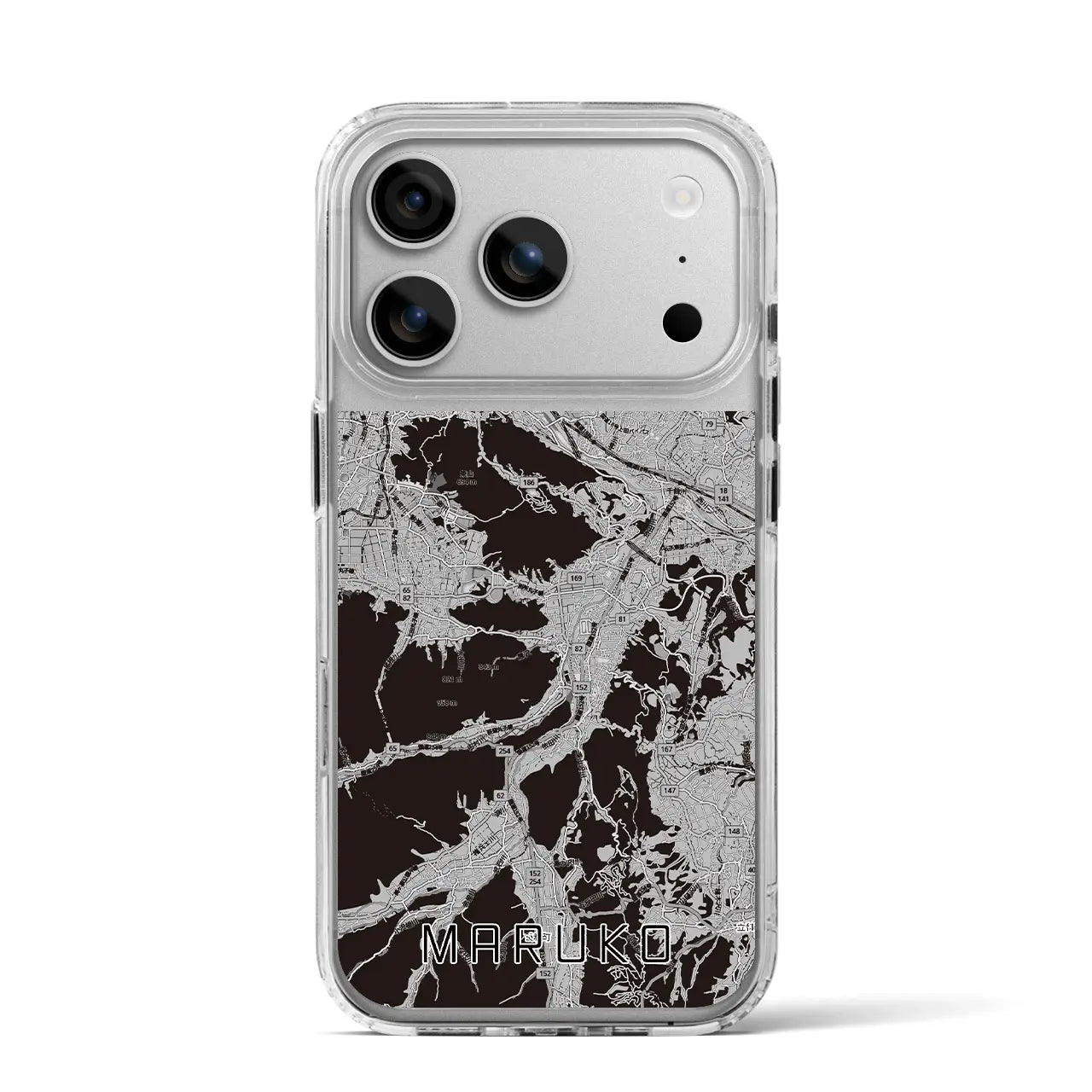 【丸子(長野県)】地図柄iPhoneケース(MagSafeタイプ)