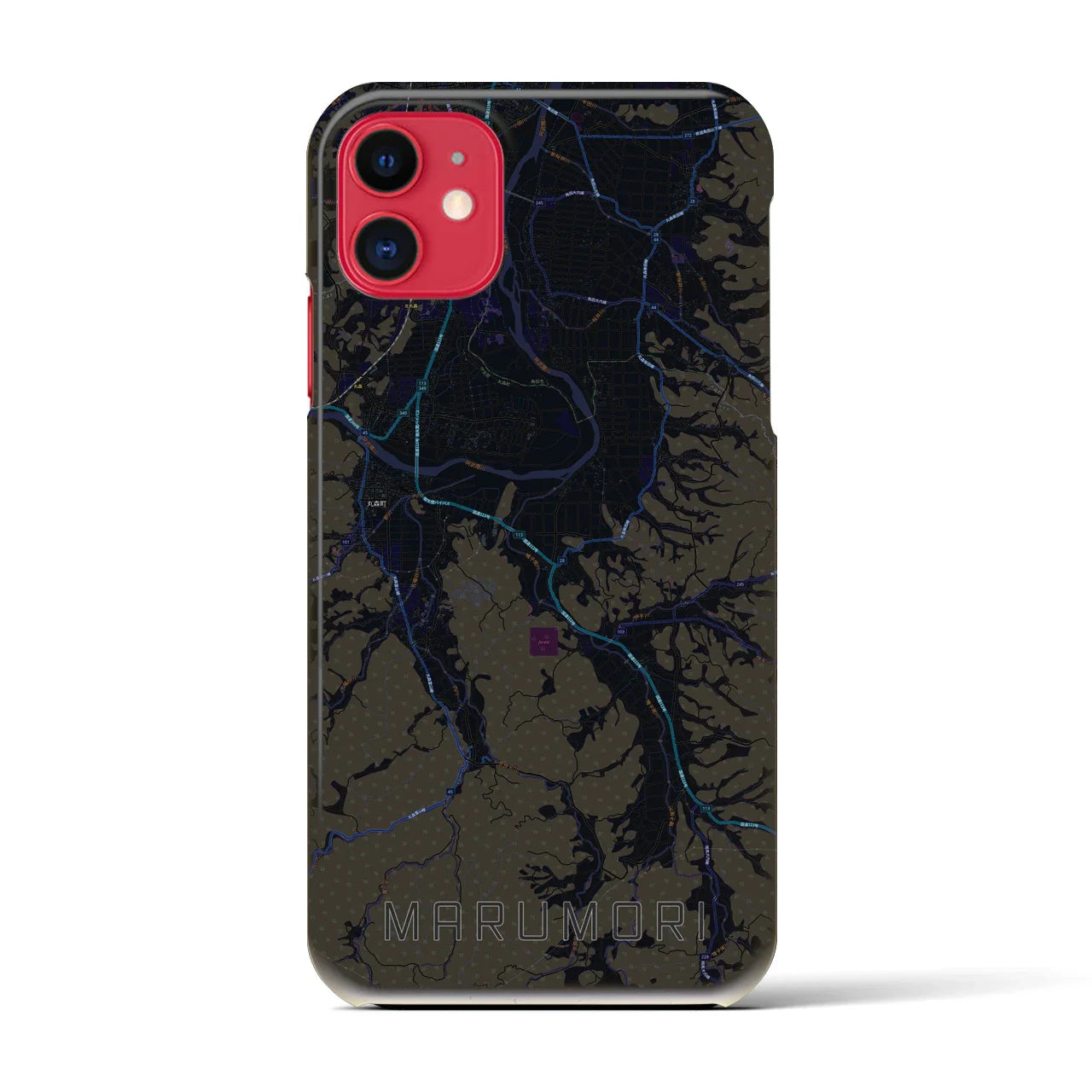 【丸森(宮城県)】地図柄iPhoneケース(バックカバータイプ)