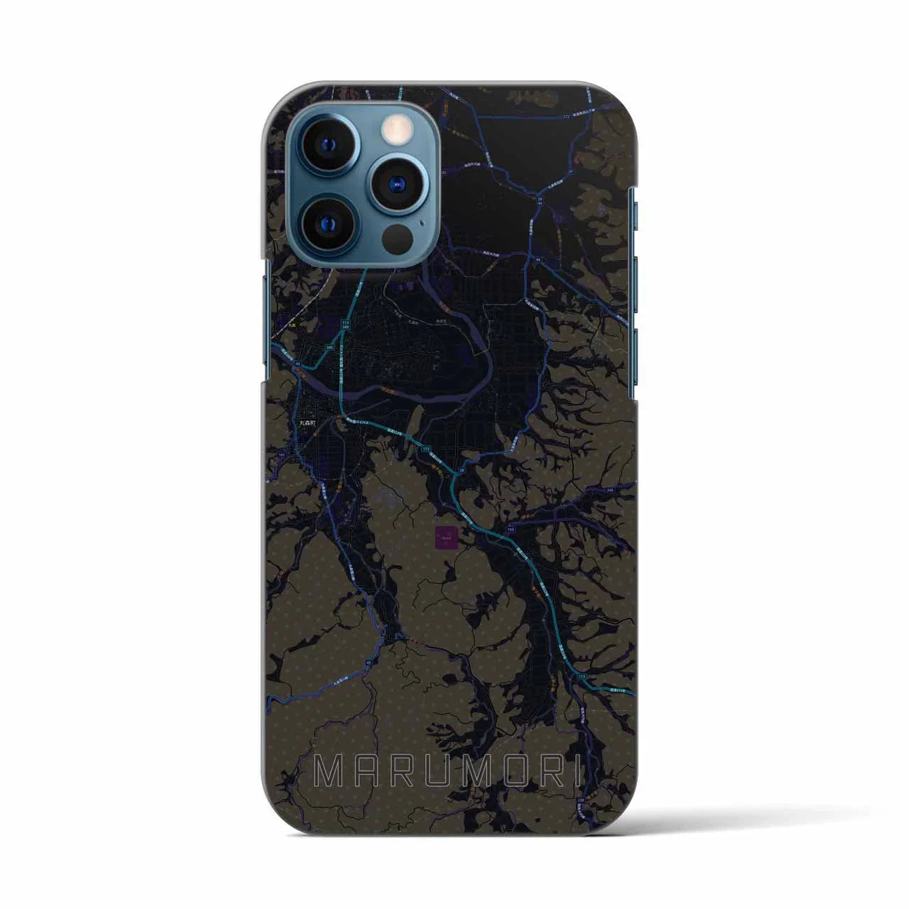 【丸森(宮城県)】地図柄iPhoneケース(バックカバータイプ)