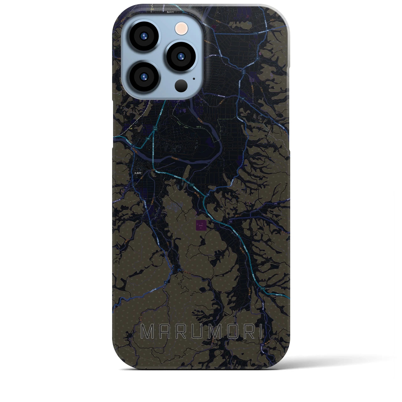 【丸森(宮城県)】地図柄iPhoneケース(バックカバータイプ)