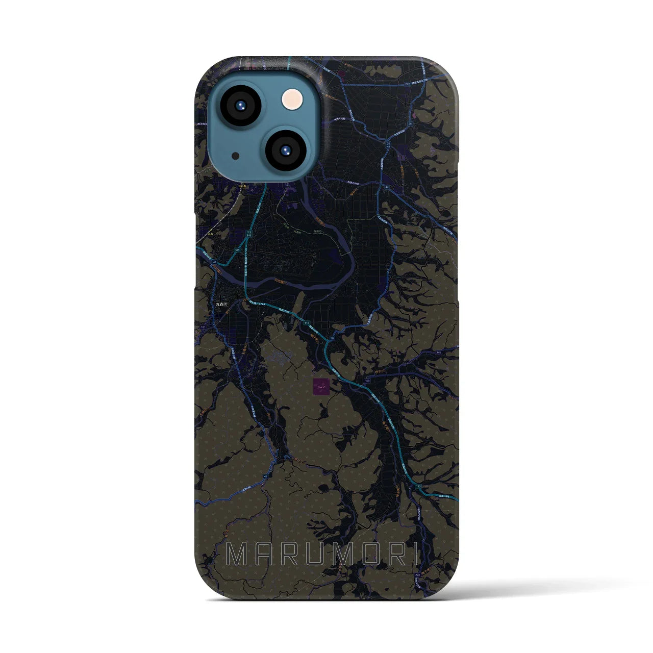 【丸森(宮城県)】地図柄iPhoneケース(バックカバータイプ)