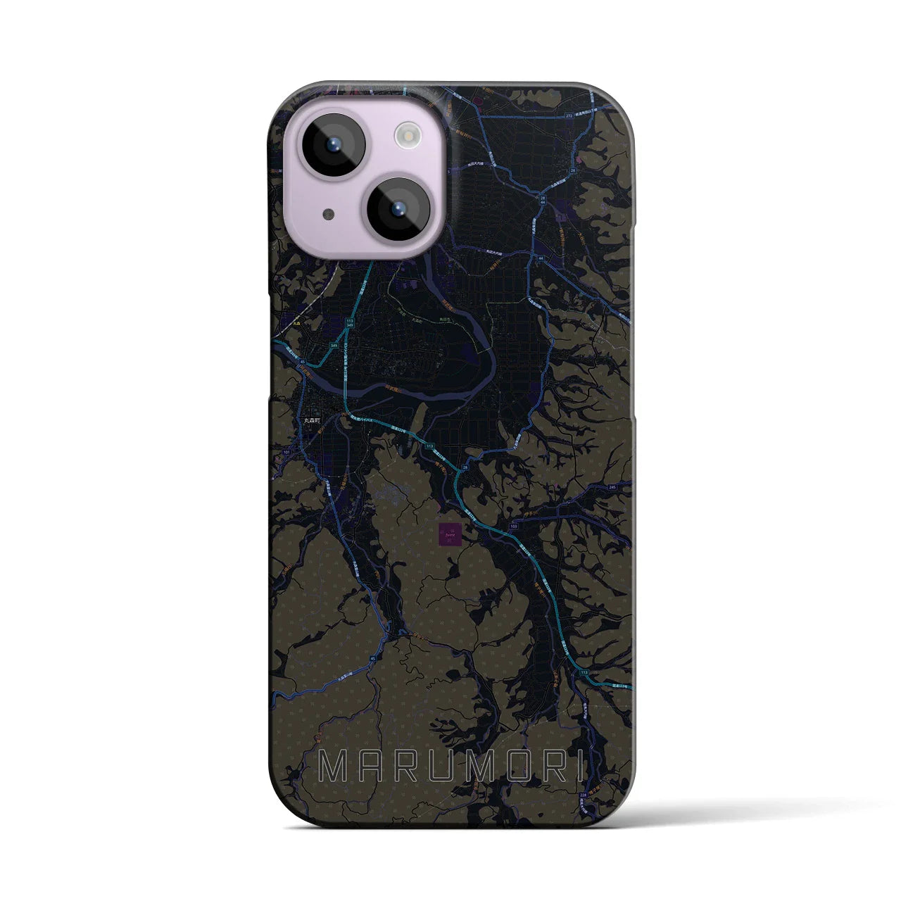 【丸森(宮城県)】地図柄iPhoneケース(バックカバータイプ)