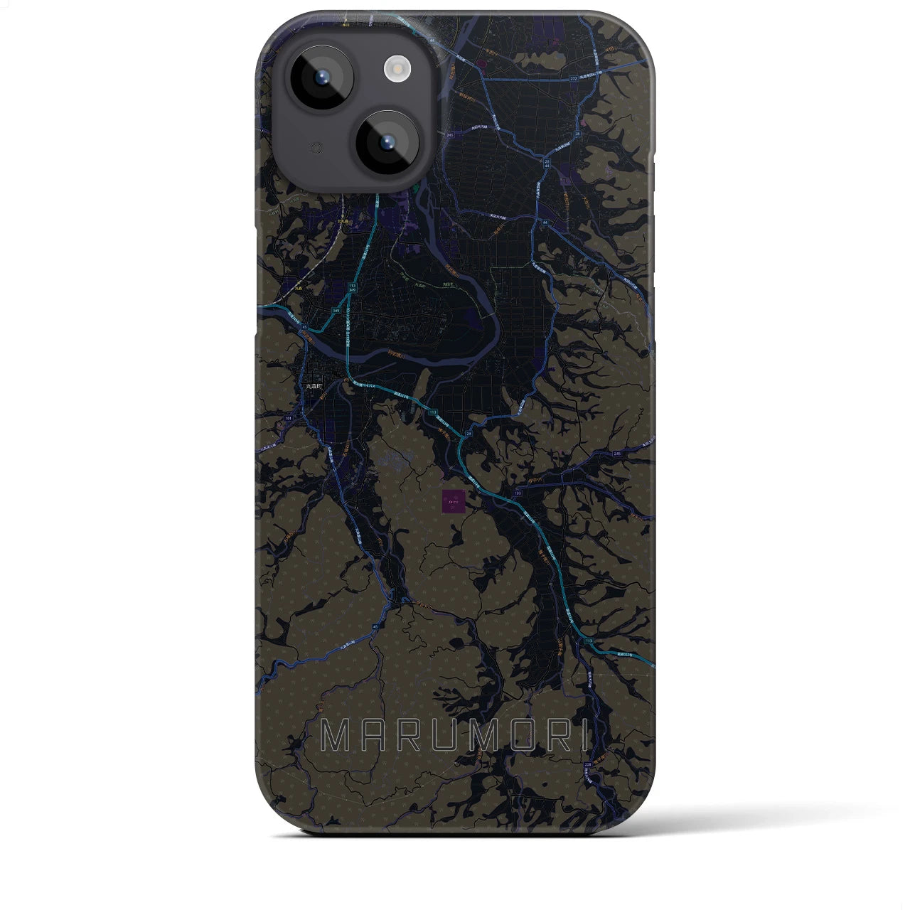 【丸森(宮城県)】地図柄iPhoneケース(バックカバータイプ)