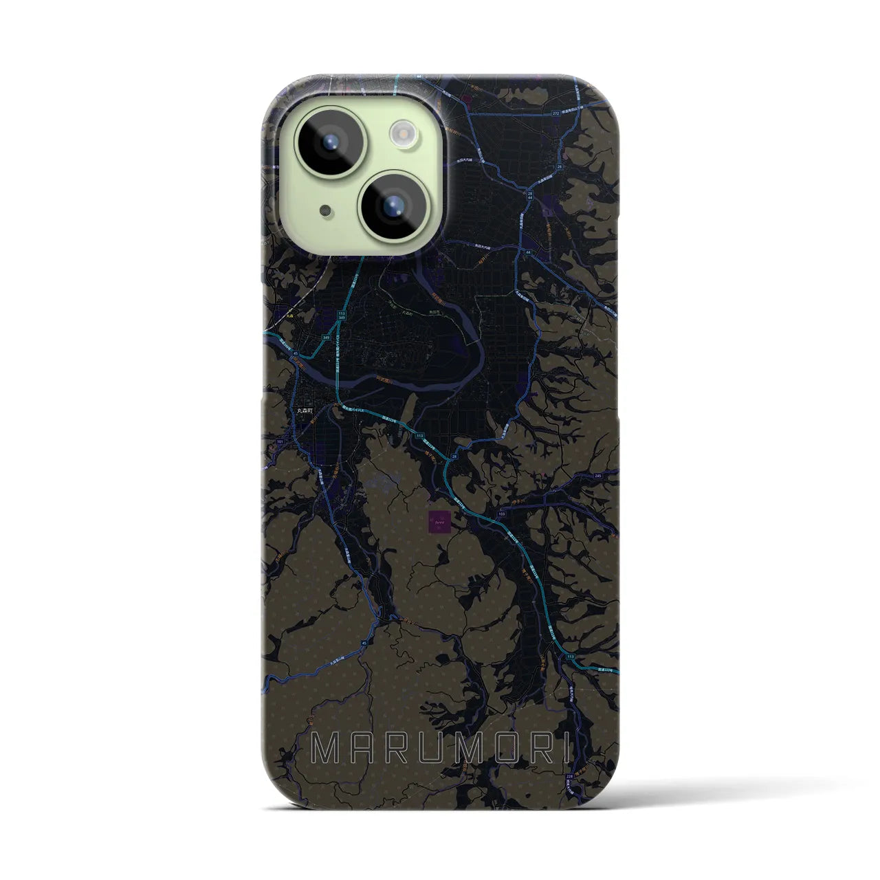 【丸森(宮城県)】地図柄iPhoneケース(バックカバータイプ)