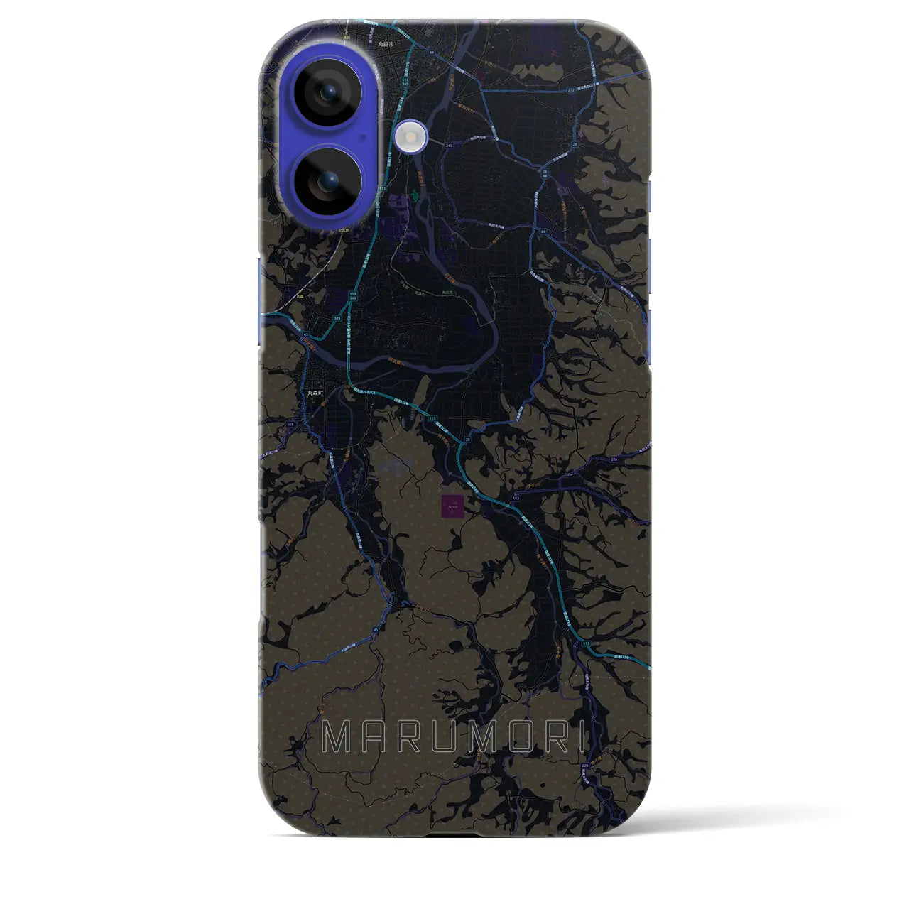 【丸森(宮城県)】地図柄iPhoneケース(バックカバータイプ)