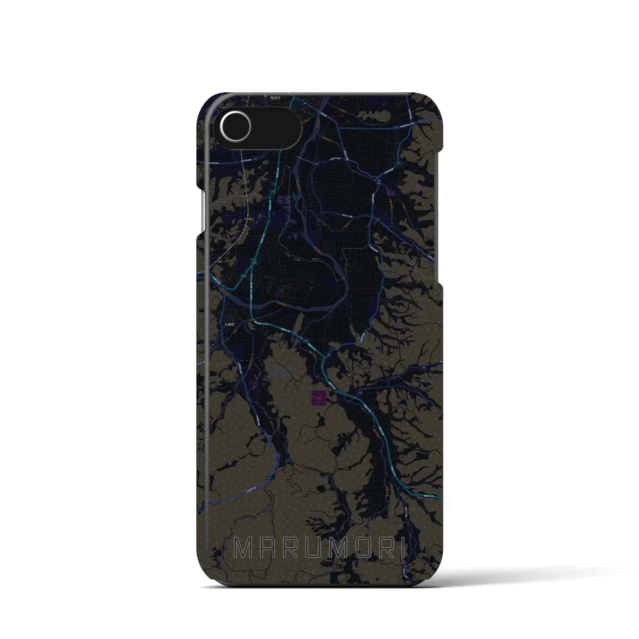 【丸森(宮城県)】地図柄iPhoneケース(バックカバータイプ)