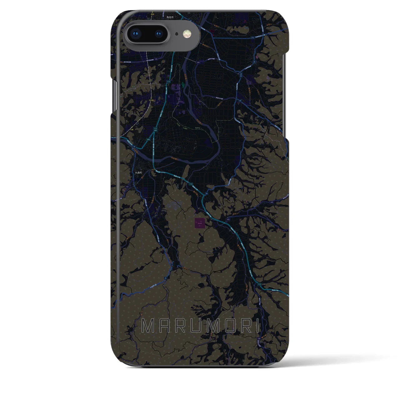 【丸森(宮城県)】地図柄iPhoneケース(バックカバータイプ)