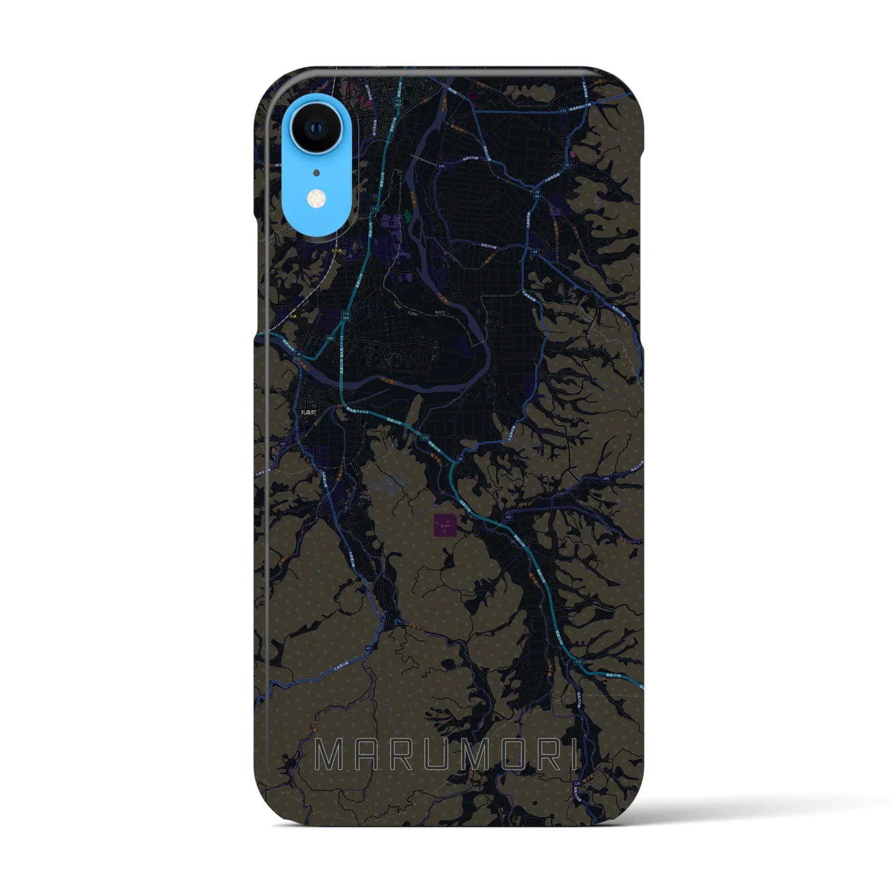 【丸森(宮城県)】地図柄iPhoneケース(バックカバータイプ)
