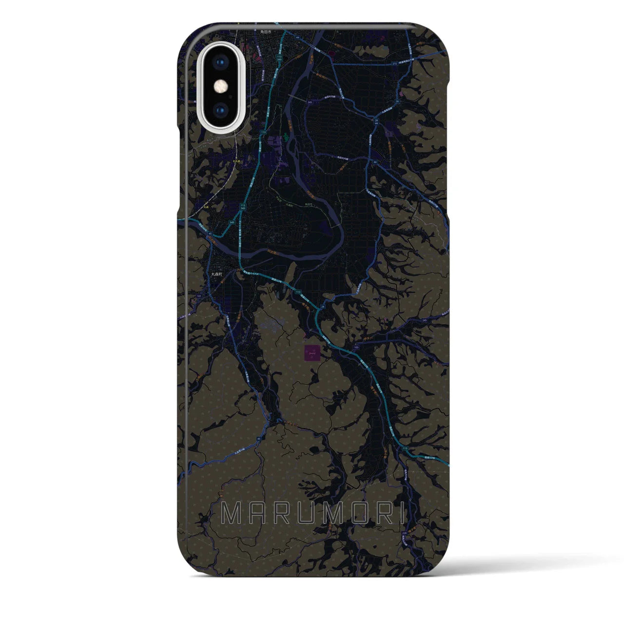 【丸森(宮城県)】地図柄iPhoneケース(バックカバータイプ)