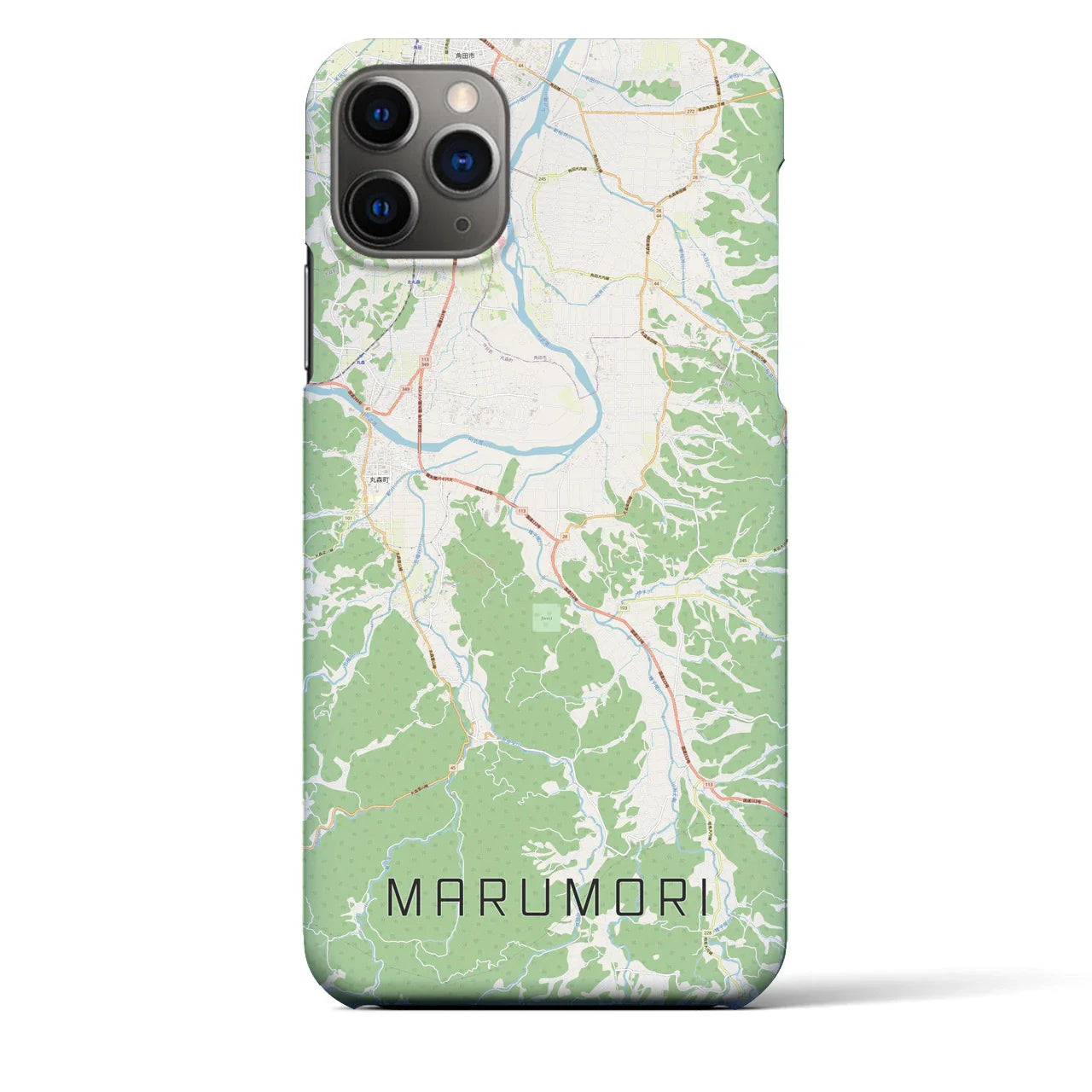 【丸森(宮城県)】地図柄iPhoneケース(バックカバータイプ)