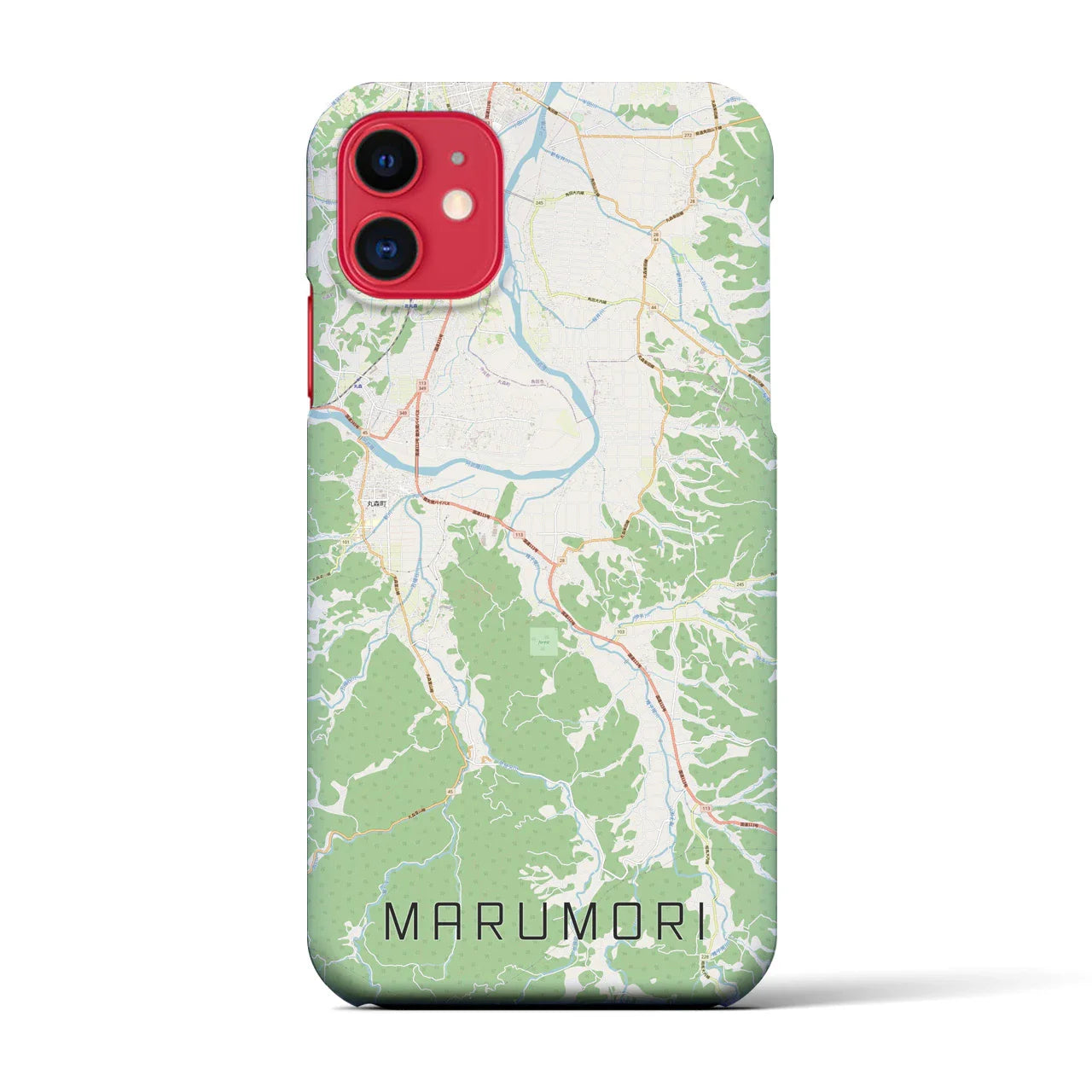 【丸森(宮城県)】地図柄iPhoneケース(バックカバータイプ)