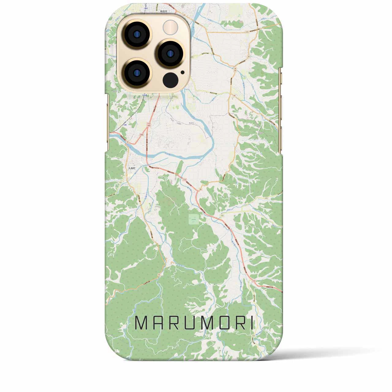 【丸森(宮城県)】地図柄iPhoneケース(バックカバータイプ)