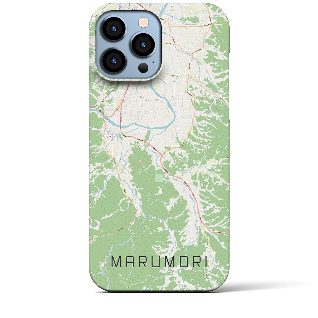 【丸森(宮城県)】地図柄iPhoneケース(バックカバータイプ)