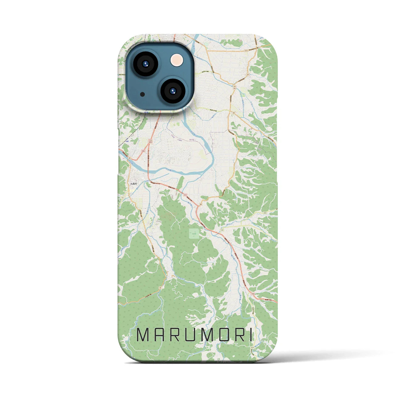 【丸森(宮城県)】地図柄iPhoneケース(バックカバータイプ)