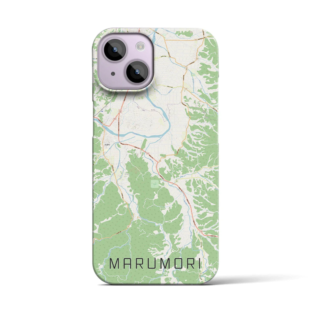 【丸森(宮城県)】地図柄iPhoneケース(バックカバータイプ)