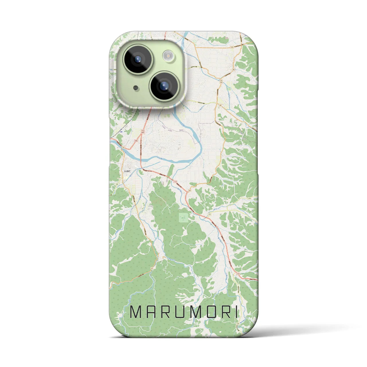 【丸森(宮城県)】地図柄iPhoneケース(バックカバータイプ)