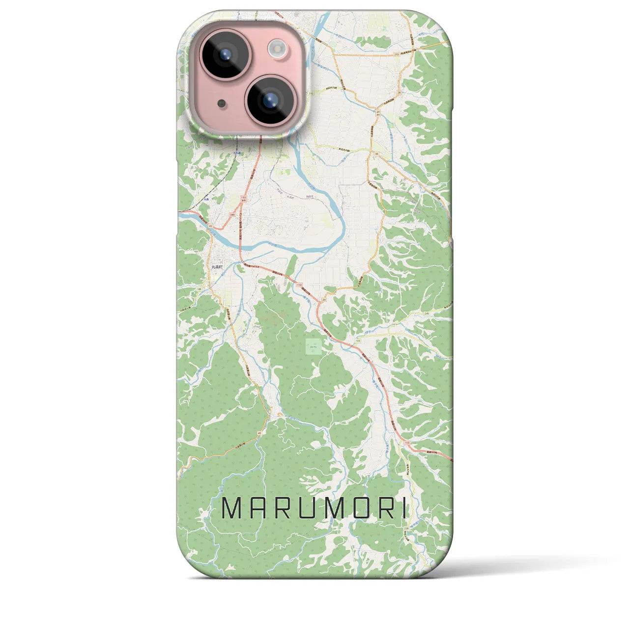 【丸森(宮城県)】地図柄iPhoneケース(バックカバータイプ)
