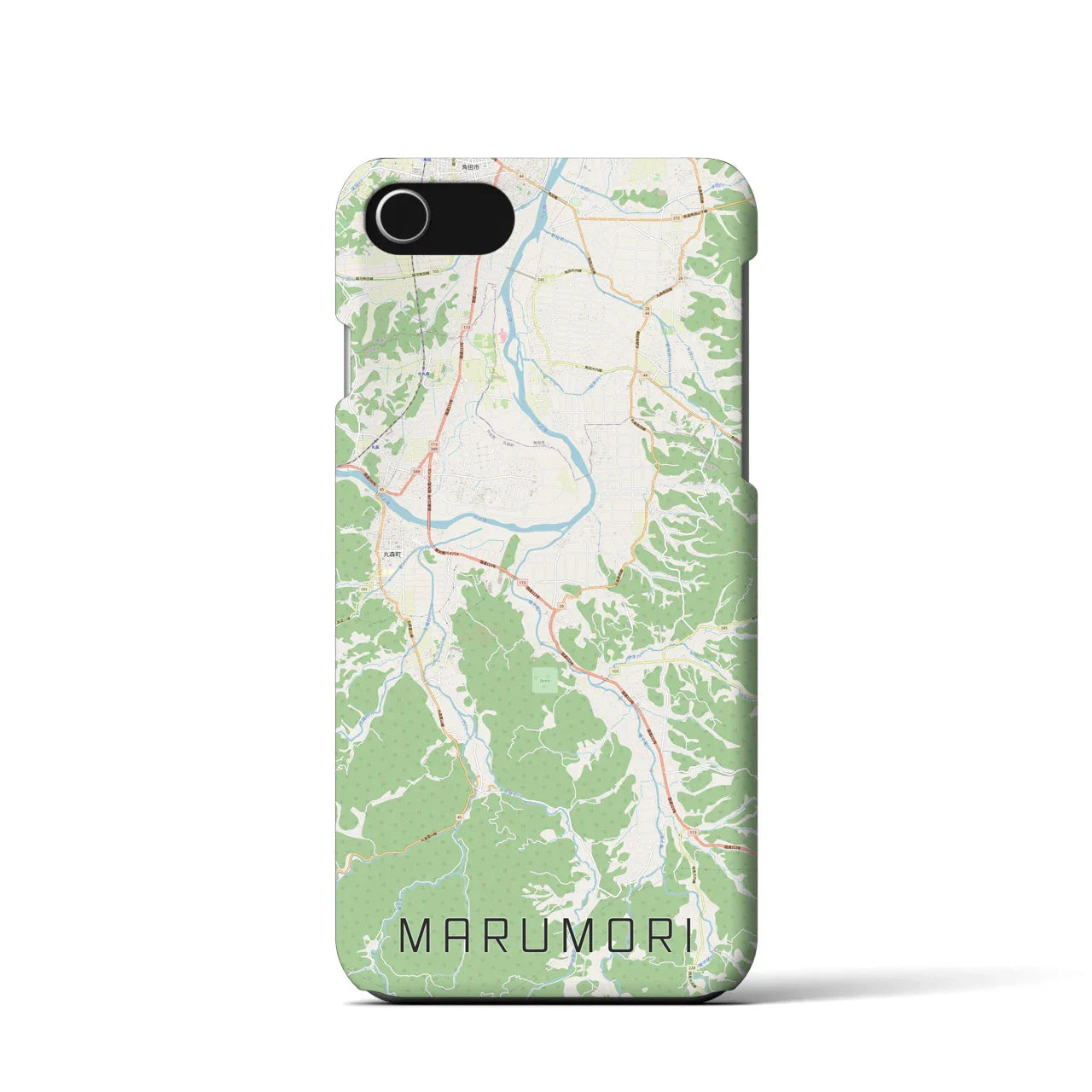 【丸森(宮城県)】地図柄iPhoneケース(バックカバータイプ)
