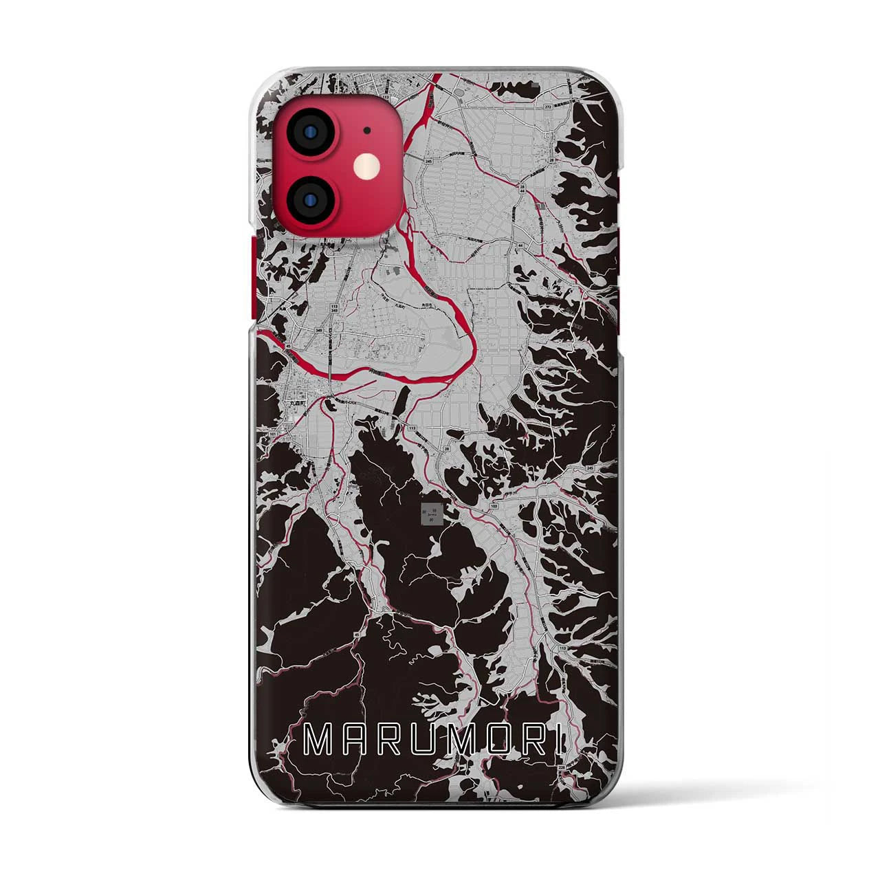 【丸森(宮城県)】地図柄iPhoneケース(クリアタイプ)