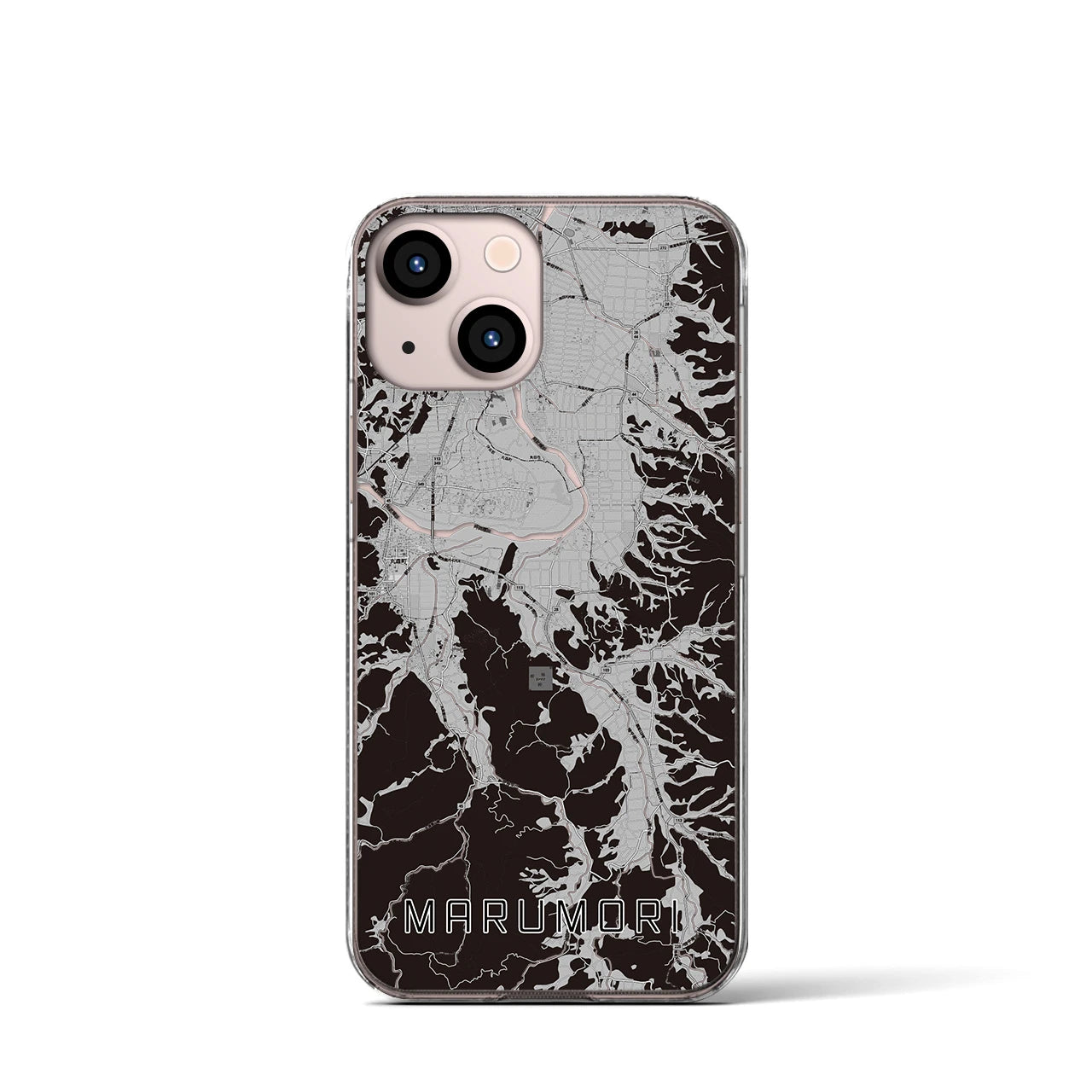 【丸森(宮城県)】地図柄iPhoneケース(クリアタイプ)