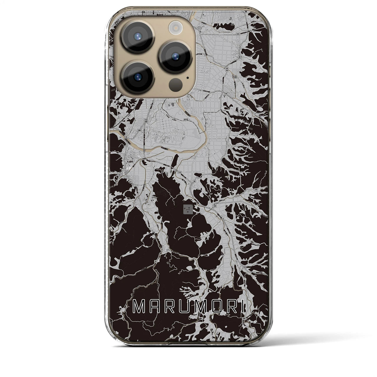 【丸森(宮城県)】地図柄iPhoneケース(クリアタイプ)