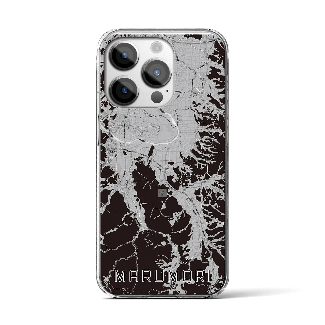 【丸森(宮城県)】地図柄iPhoneケース(クリアタイプ)