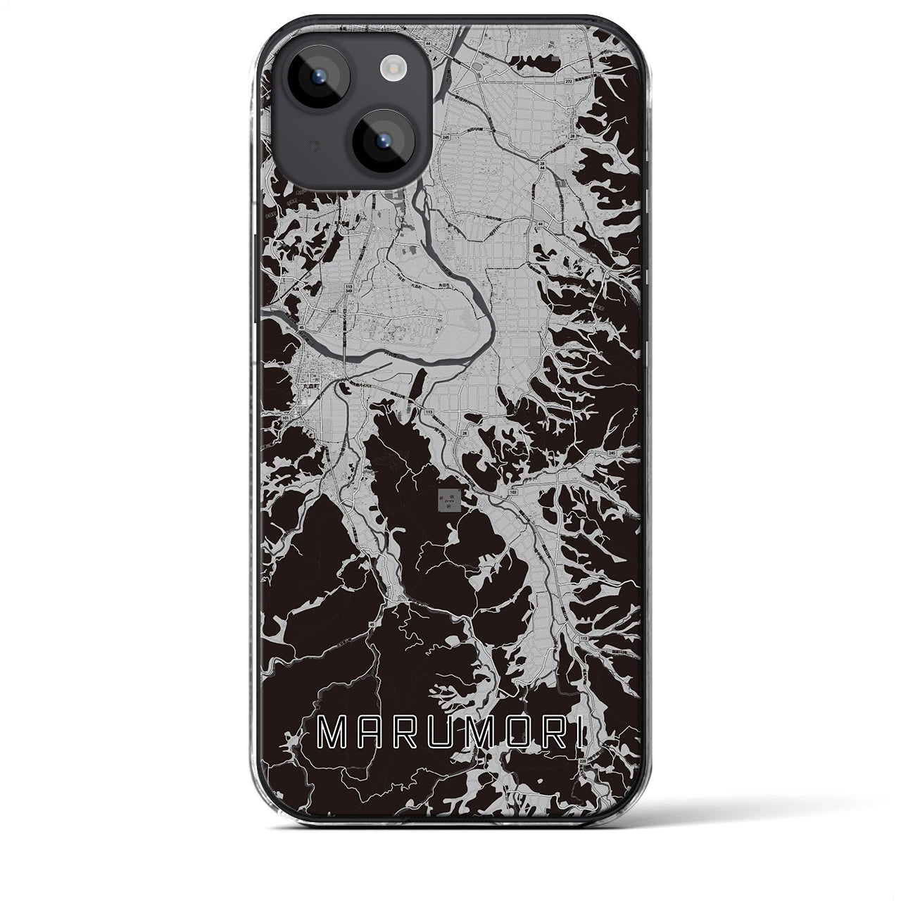 【丸森(宮城県)】地図柄iPhoneケース(クリアタイプ)