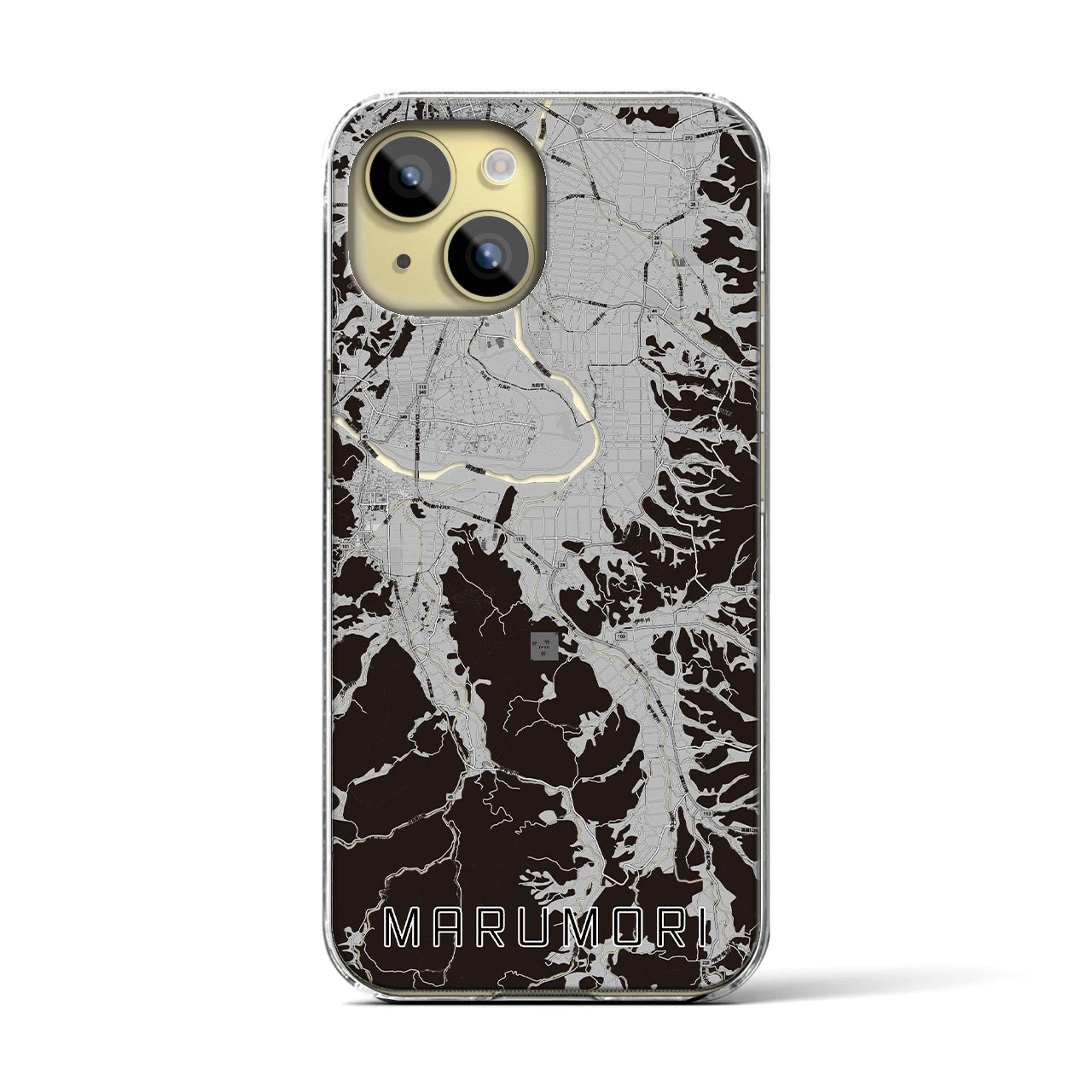 【丸森(宮城県)】地図柄iPhoneケース(クリアタイプ)